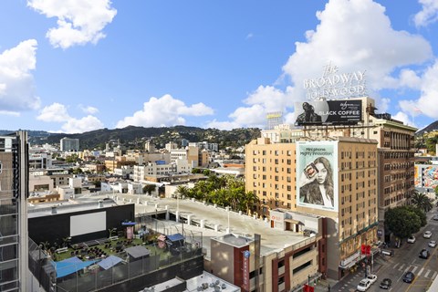 Exterior of 1600 Vine in Hollywood, CA.