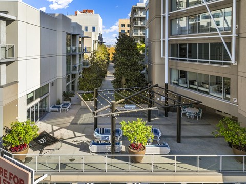 Sun Balcony at 1600 Vine in Hollywood, CA.