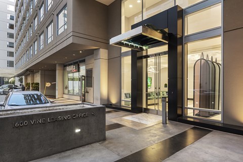 Entrance to 1600 Vine in Hollywood, CA.