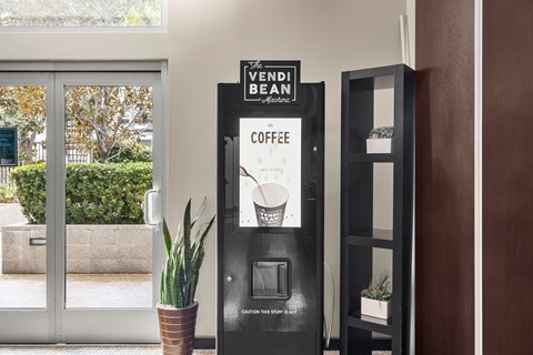 Coffee machine at 1600 Vine in Hollywood, CA.