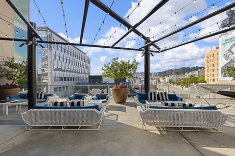 Sun Balcony at 1600 Vine in Hollywood, CA.