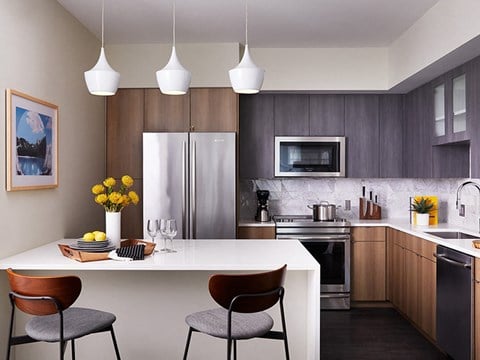 Sentral Union Station Fully-Equipped Kitchens with Stainless Steel Appliances