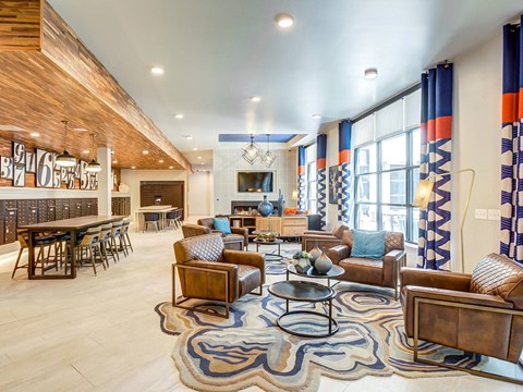 Sentral East Austin 1630 Lobby and Coworking Spaces