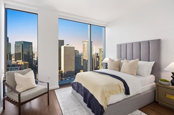 the modern bedroom with city view of Seattle - Photo Gallery 15