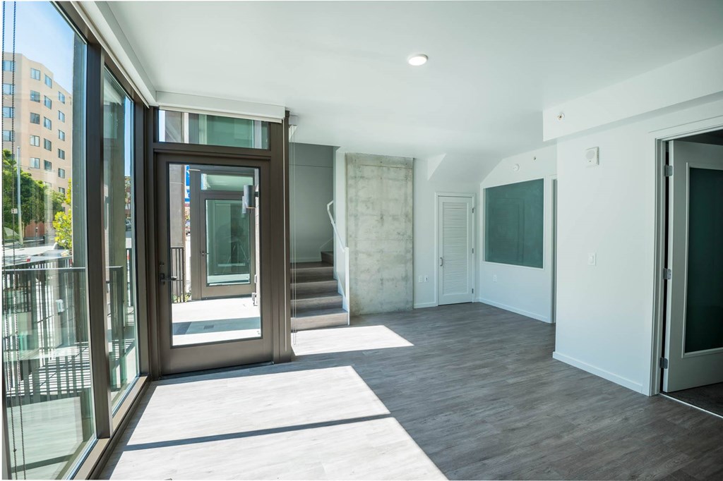 Light-filled living area Vance in San Francisco, CA.