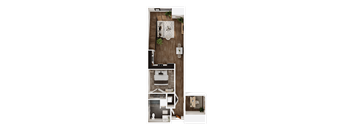 1 bed, 1 bath apartment home with loft at 24fifty in Denver, CO