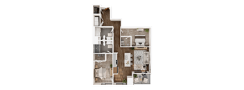 2 bed, 2 bath apartment home at 24fifty in Denver, CO