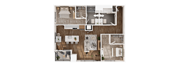 2 bed, 2 bath apartment home  with loft at 24fifty in Denver, CO