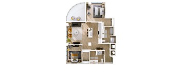 Stella at Star Metals B10 Two Bedroom Floor Plan