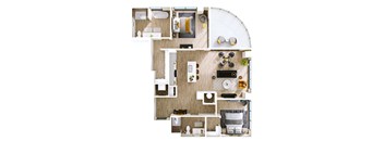 Stella at Star Metals B11 Two Bedroom Penthouse Floor Plan