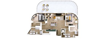 Stella at Star Metals B14 Two Bedroom Penthouse Floor Plan