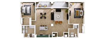 Stella at Star Metals B18 Two Bedroom Penthouse Floor Plan