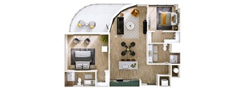 Stella at Star Metals B2 Two Bedroom Penthouse Floor Plan