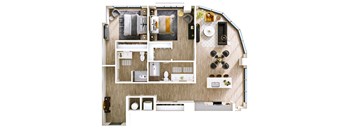 Stella at Star Metals B6 Two Bedroom Floor Plan