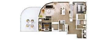 Stella at Star Metals B9 Two Bedroom Penthouse Floor Plan