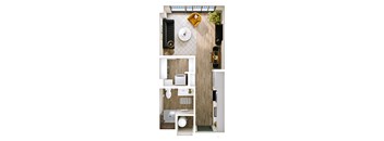 Stella at Star Metals S1 Studio Floor Plan