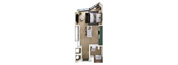 Stella at Star Metals S4 Studio Floor Plan