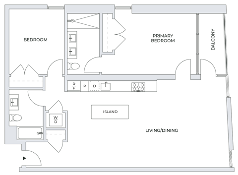 2 Bedroom Floor Plan
