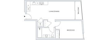 1 Bedroom Floor Plan