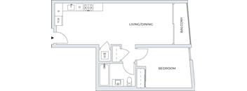 1 Bedroom Floor Plan