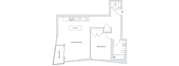 1 Bedroom Floor Plan