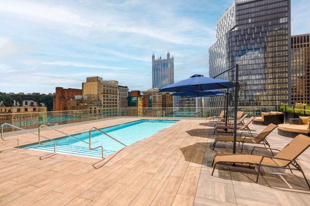 Rooftop pool