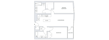 2 Bedroom Floor Plan