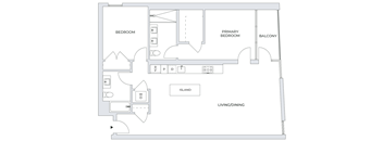 2 Bedroom Floor Plan
