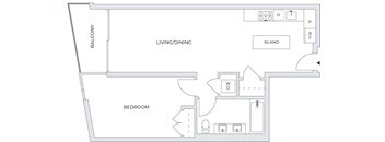 1 Bedroom Floor Plan