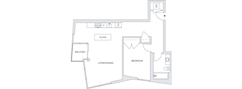1 Bedroom Floor Plan