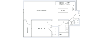 1 Bedroom Floor Plan