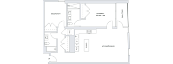 2 Bedroom Floor Plan