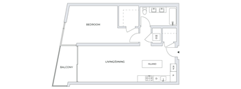 1 Bedroom Floor Plan