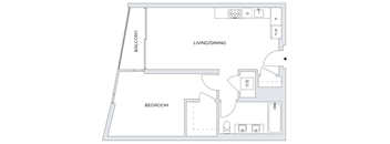 1 Bedroom Floor Plan