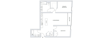 2 Bedroom Floor Plan