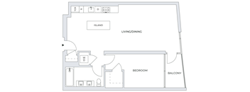 1 Bedroom Floor Plan