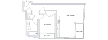 1 Bedroom Floor Plan