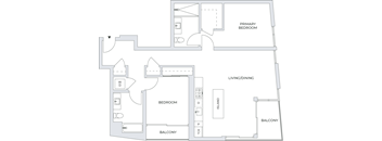 2 Bedroom Floor Plan