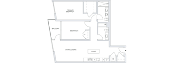 2 Bedroom Floor Plan
