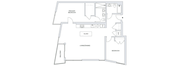 2 Bedroom Floor Plan