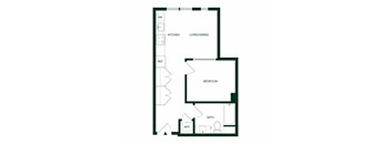 Quincy San Francisco A1 One Bedroom Floor Plan