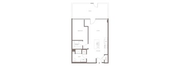 A12 One Bedroom Floorplan