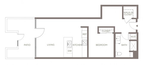 A14 Urban One Bedroom Floorplan