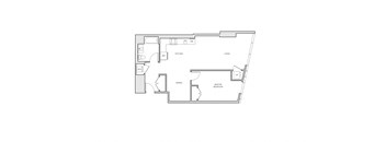 miro A15 one bed and den floorplan