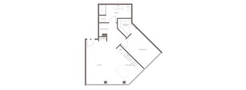 A15 One Bedroom Floorplan