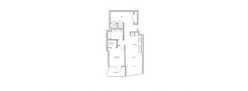 miro A16 one bed floorplan