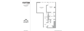 the floor plan of the suite