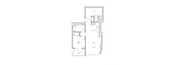 miro A17 one bed floorplan