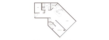 A18 One Bedroom Floorplan