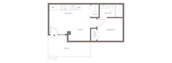 A1 One Bedroom Floorplan